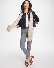 Denim Pinnacle Stripe Girlfriend Ankle Jeans