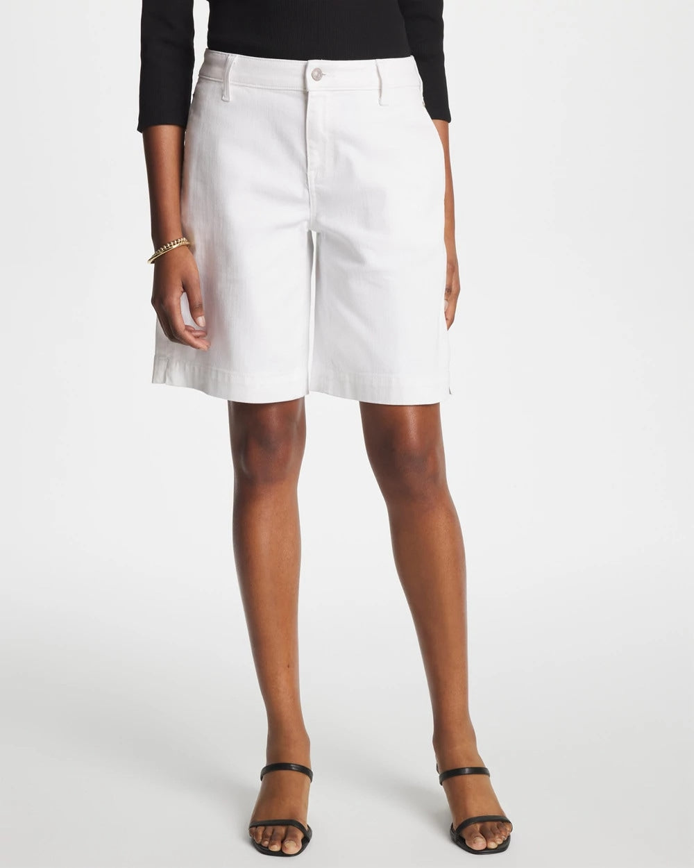 Alabaster Denim Trouser Shorts