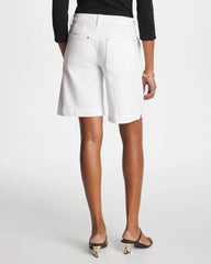 Alabaster Denim Trouser Shorts