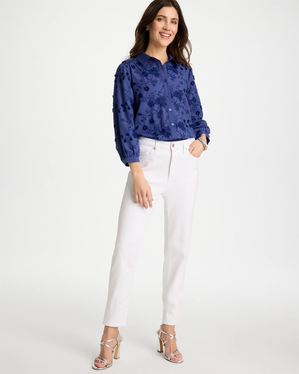 Alabaster Skinny Ankle Jeans