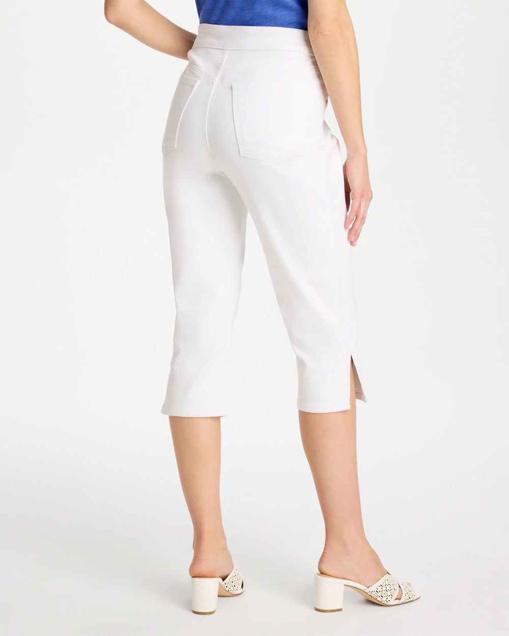 Alabaster Pull-On Capri Jeans