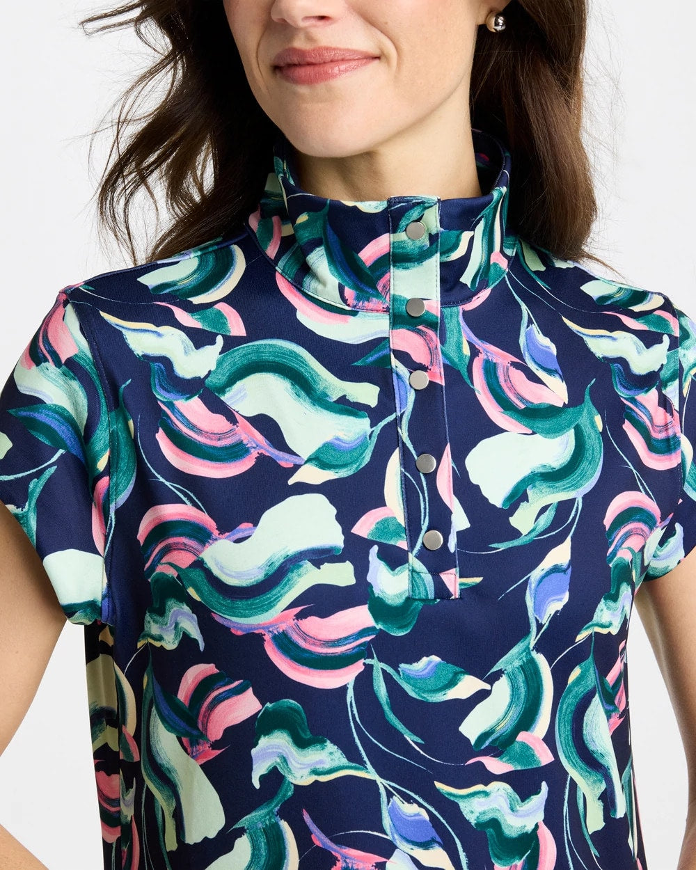 Blossom Zenergy® UPF Blooms Polo Dress