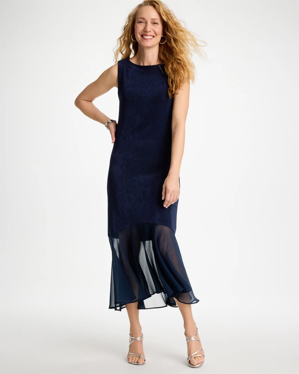 Travelers India Ink Travelers™ Chiffon Hem Dress