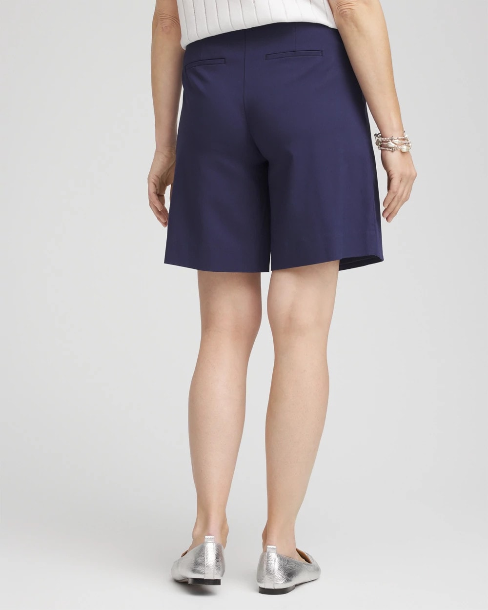Passport Blue Brigitte™ Pull-On Asymmetrical Wrap Skort