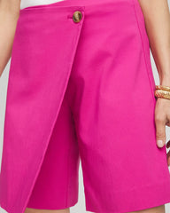 Crushed Berries Brigitte™ Pull-On Asymmetrical Wrap Skort