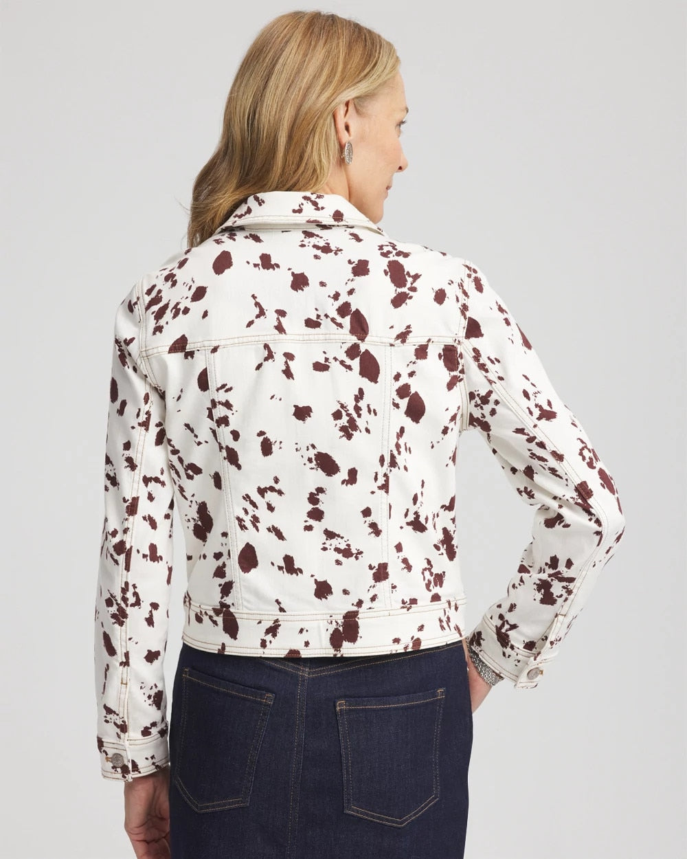 Ecru Pampas Pony Denim Jacket