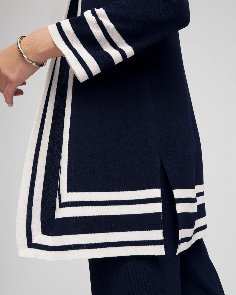 Travelers India Ink Travelers™ Contrast Border Cardigan