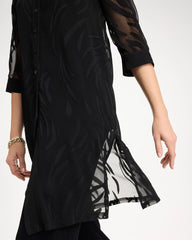 Travelers Black Travelers™ Collection Sheer Jacquard Topper