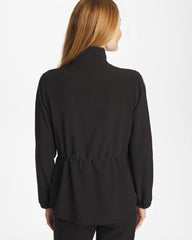 Black Zenergy® UPF Lattice-Trim Jacket