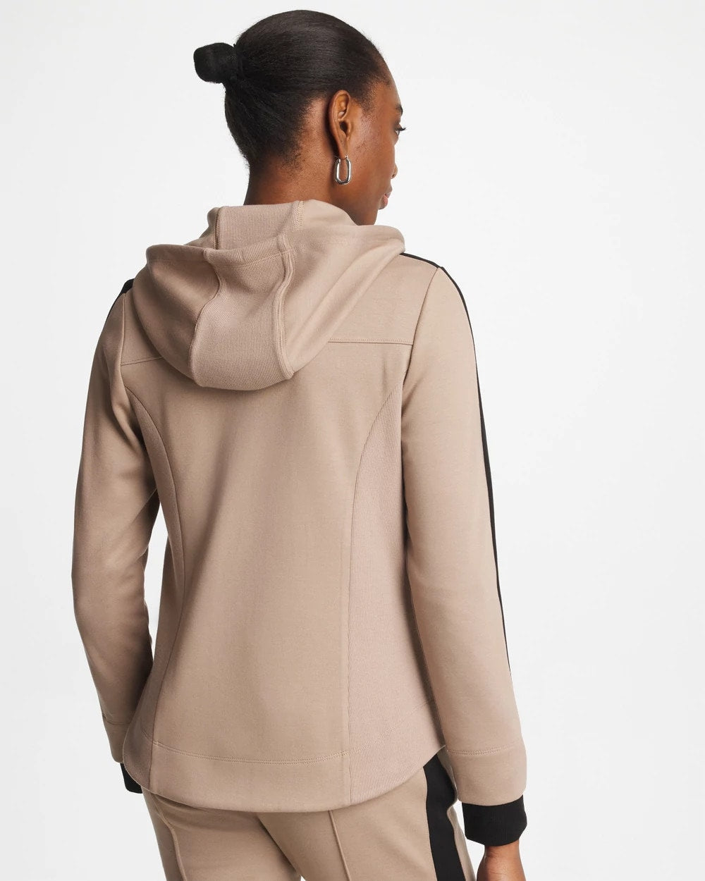 Studio Taupe Zenergy® Double-Knit Contrast Jacket