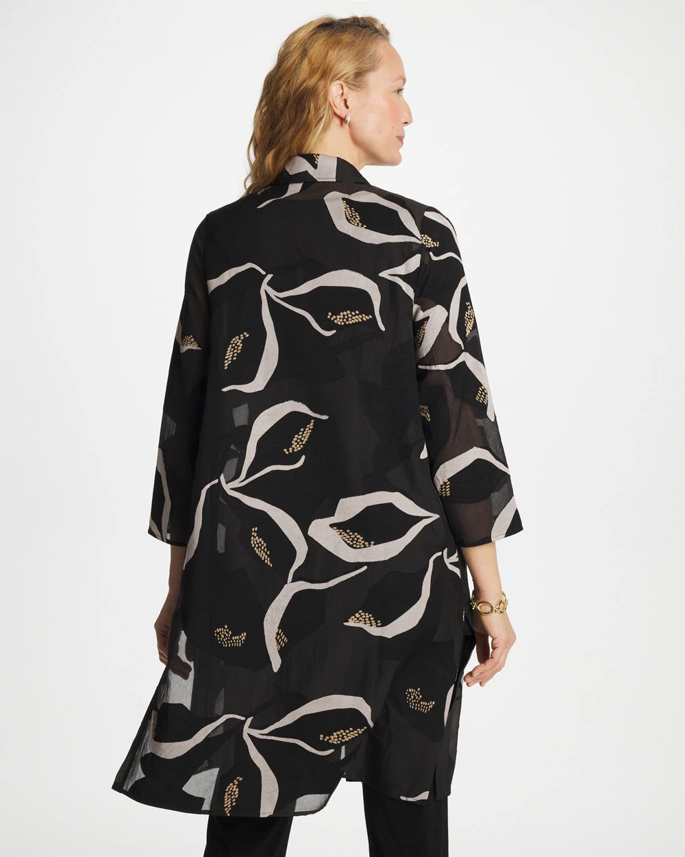 Travelers Black Travelers™ Collection Burnout Peace Lily Topper