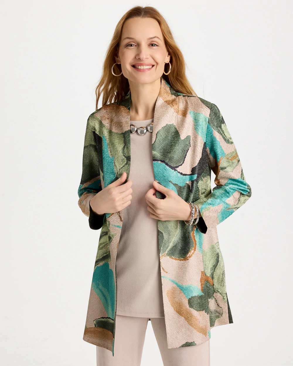 Kelp Forest Travelers™ Soft Bloom Reversible Crushed Jacket