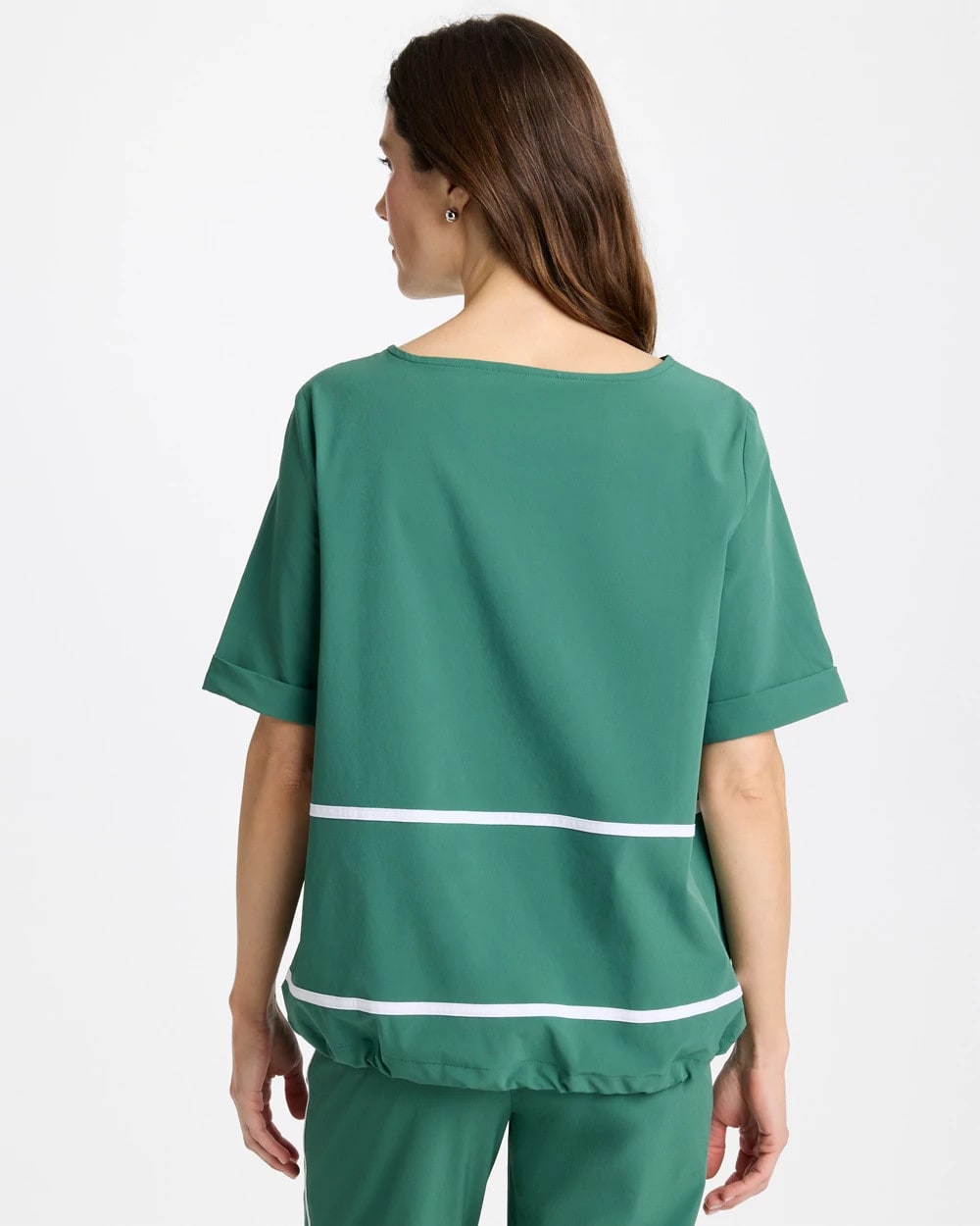 Water Lily Green Zenergy® UPF Contrast Bungee Top
