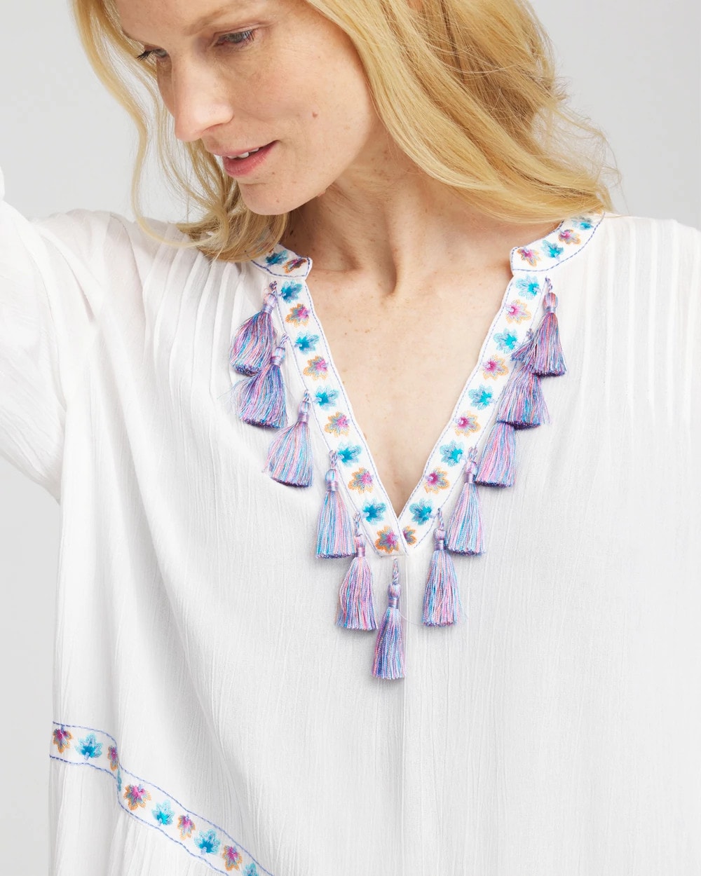 Alabaster Chico's Beach Swimsuit Cover-Up Dress