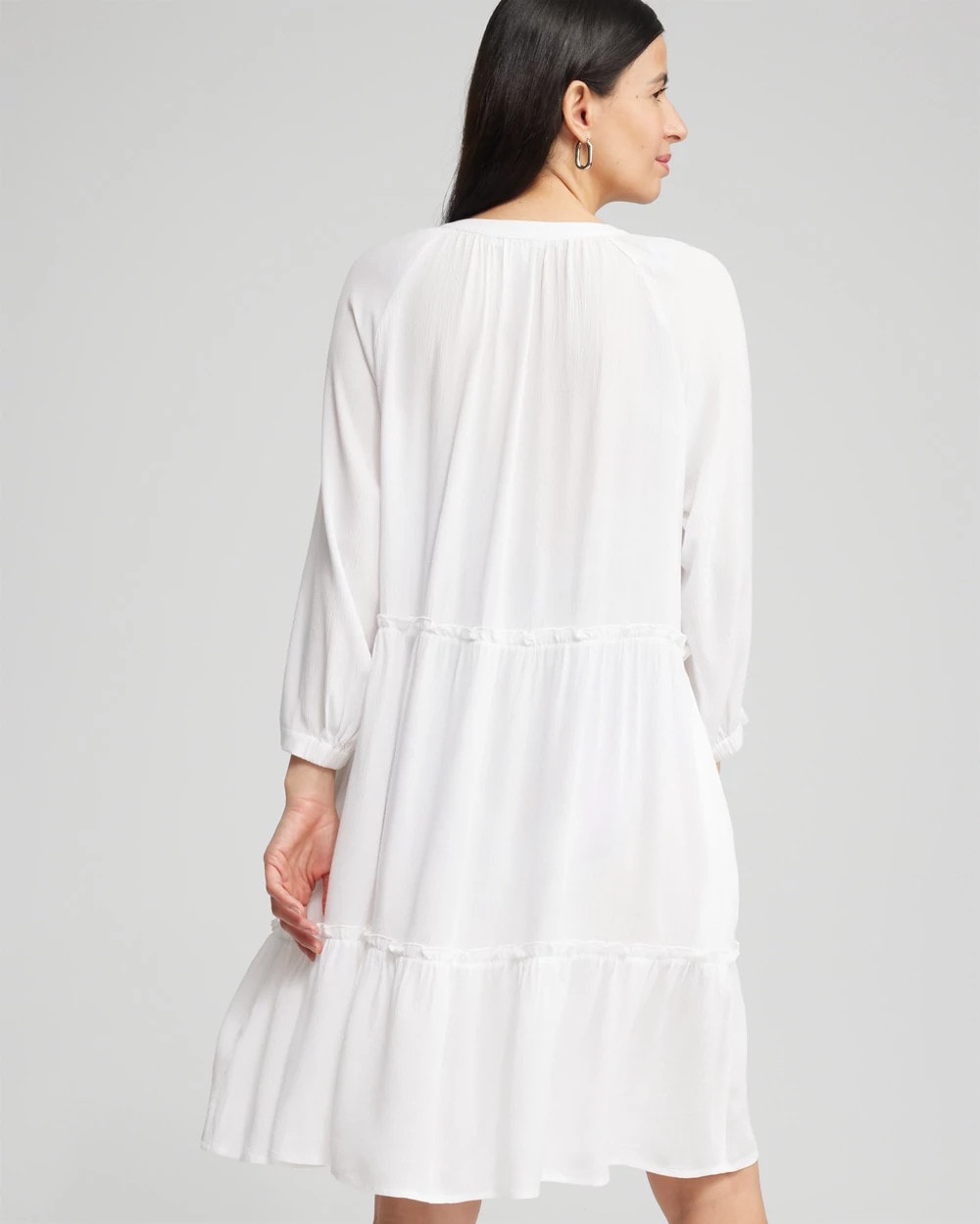 Alabaster Button Front Swim Coverup