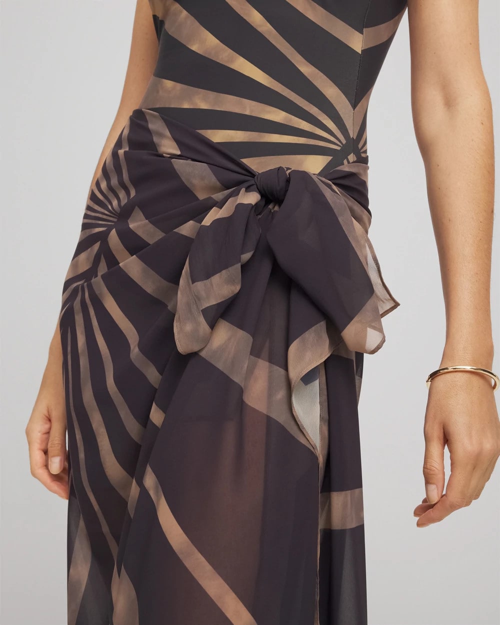 Black/Brown Gottex Desert Queen Pareo