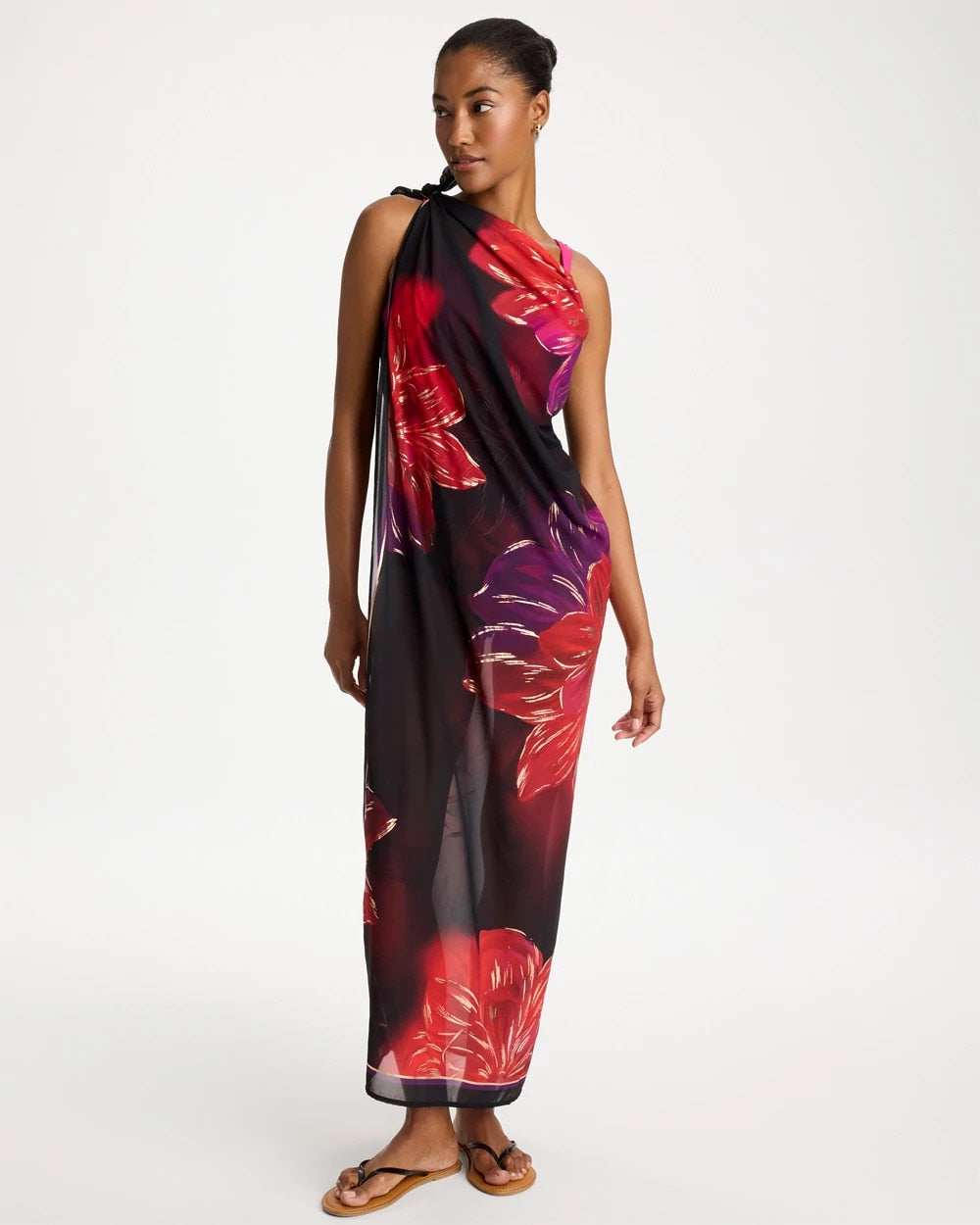 Black/Multi Miraclesuit® Petali Rosa Siren One Piece