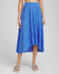 Light Blue Gottex Skyfall Lace Long Skirt