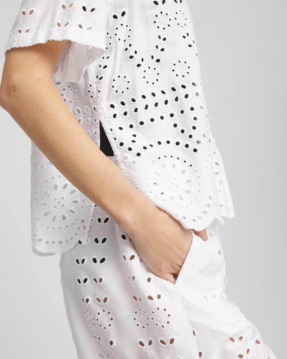 Alabaster Swimsuit Cover-Up Short and Shirt Set