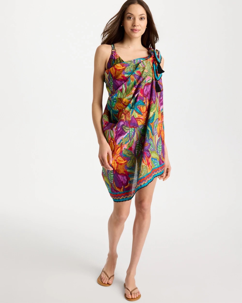 Multi Print Magicsuit® Cactus Flower Pareo