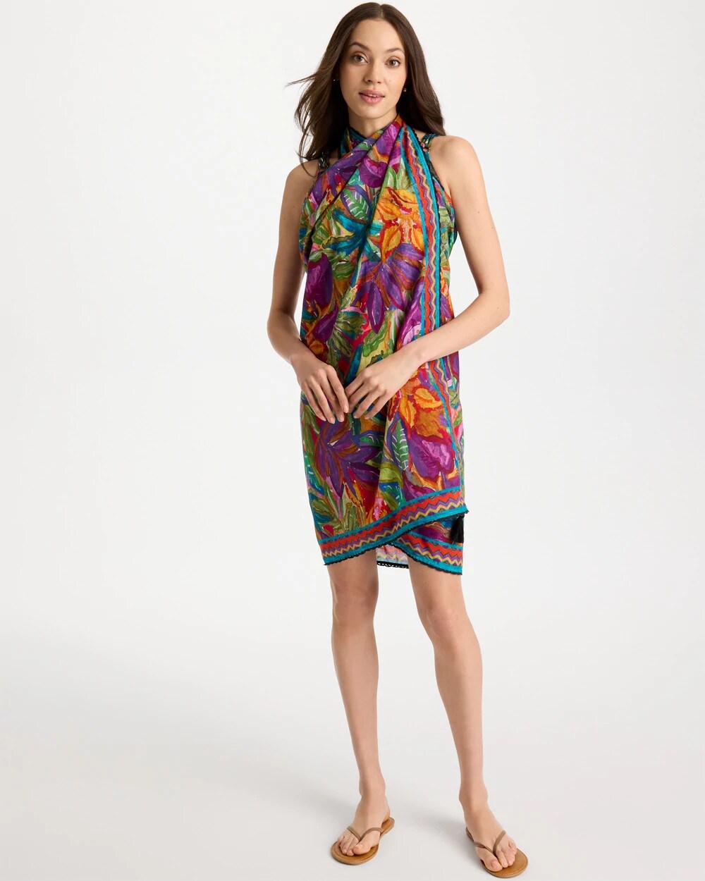 Multi Print Magicsuit® Cactus Flower Pareo