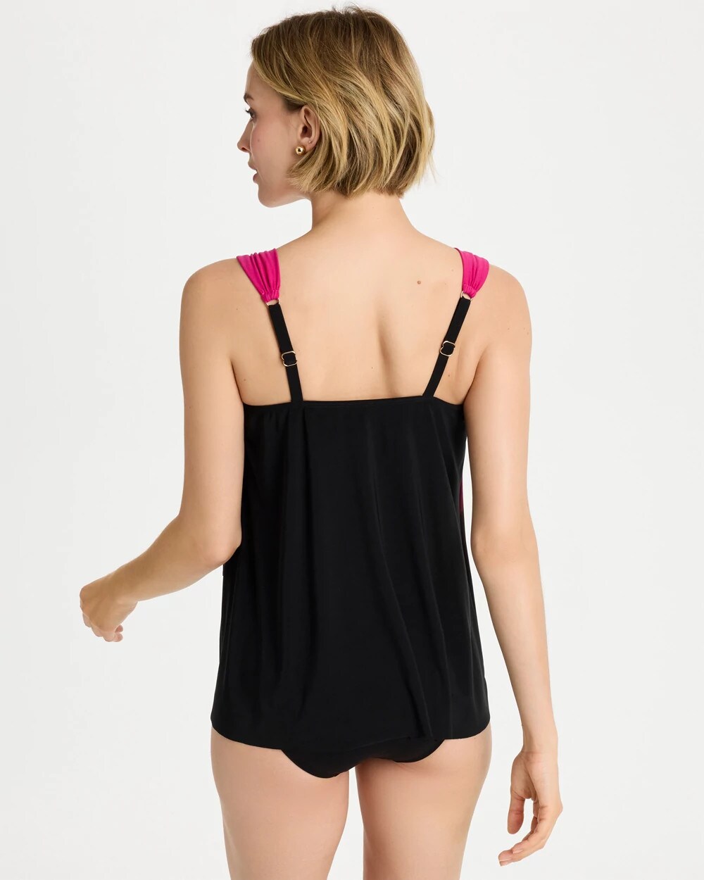 Black/Multi Miraclesuit® Petali Rosa Dazzle Tankini