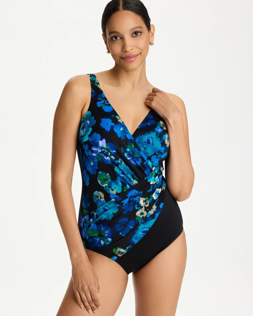 Black/Multi Secret Garden Oceanus One Piece