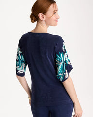 Kings Navy Travelers™ Printed Kimono Sleeve Top