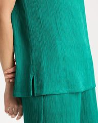 Topanga Green Travelers™ Crinkle Textured Tank