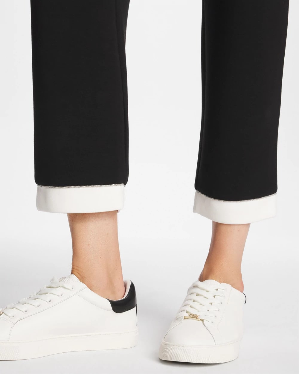 Black Zenergy® Soft Caviar Bead Contrast Pants