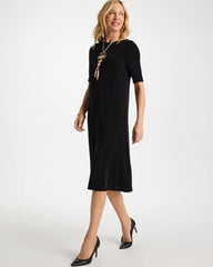 Travelers Black Travelers™ Elbow Sleeve Dress