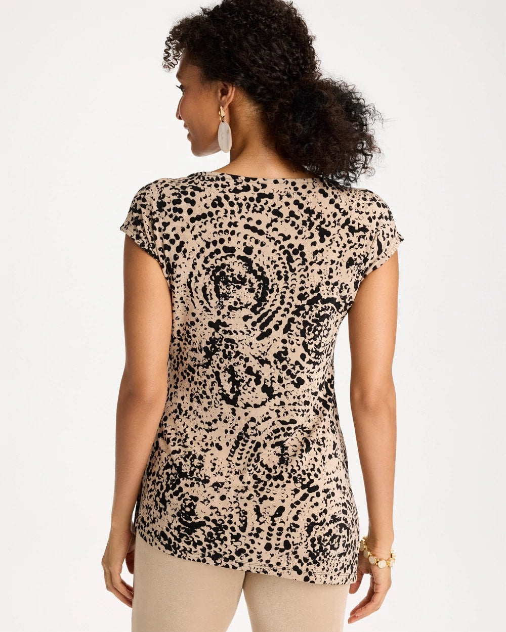 New Sonora Sand Travelers™ Side-Tie Spotted Print Top