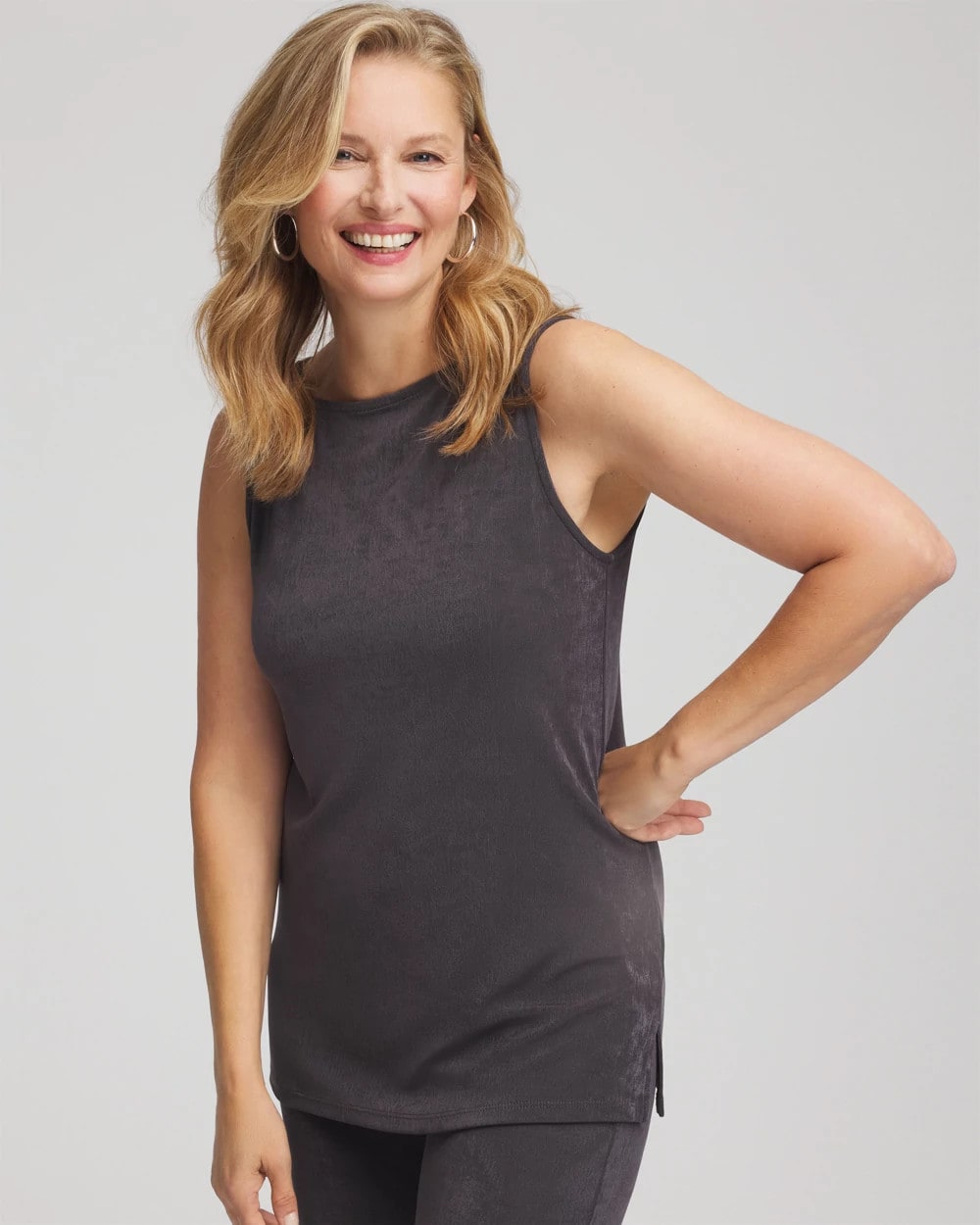 Serene Gray Travelers™ Classic Side-Slit Tank