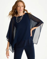 Travelers India Ink Travelers™ Chiffon Layered Top