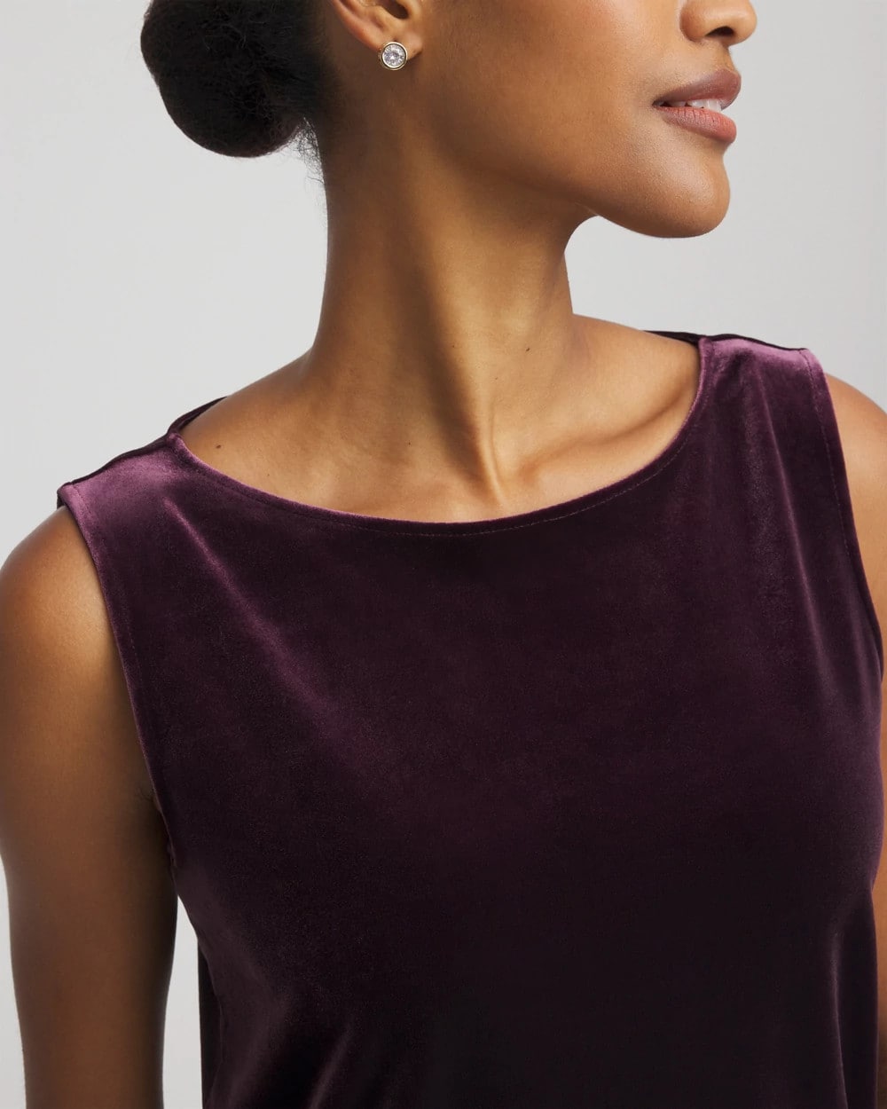 Night Bloom Travelers™ Velvet Side-Slit Tank