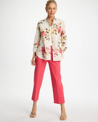 Hot Honeysuckle No Iron™ Printed Stretch Shirt