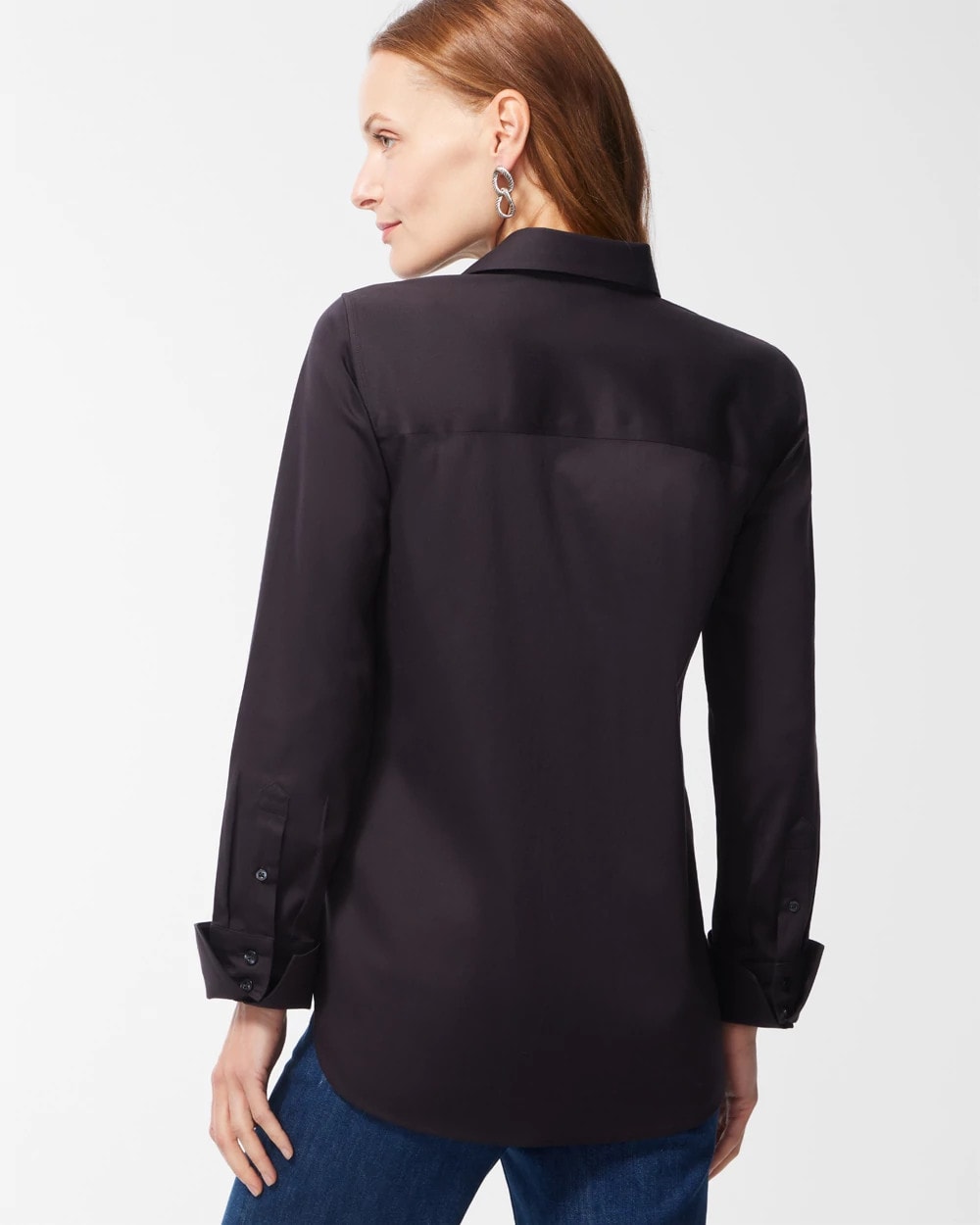 Black No-Iron™ Stretch Shirt