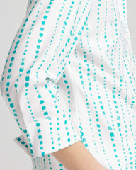 Seaspray No Iron™ Sateen Bubble Print Shirt