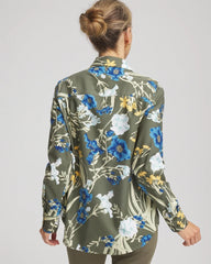 Nettle Leaf No Iron™ Printed Sateen Shirt