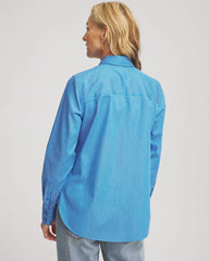 Empire Blue No Iron™ Classic Striped Shirt