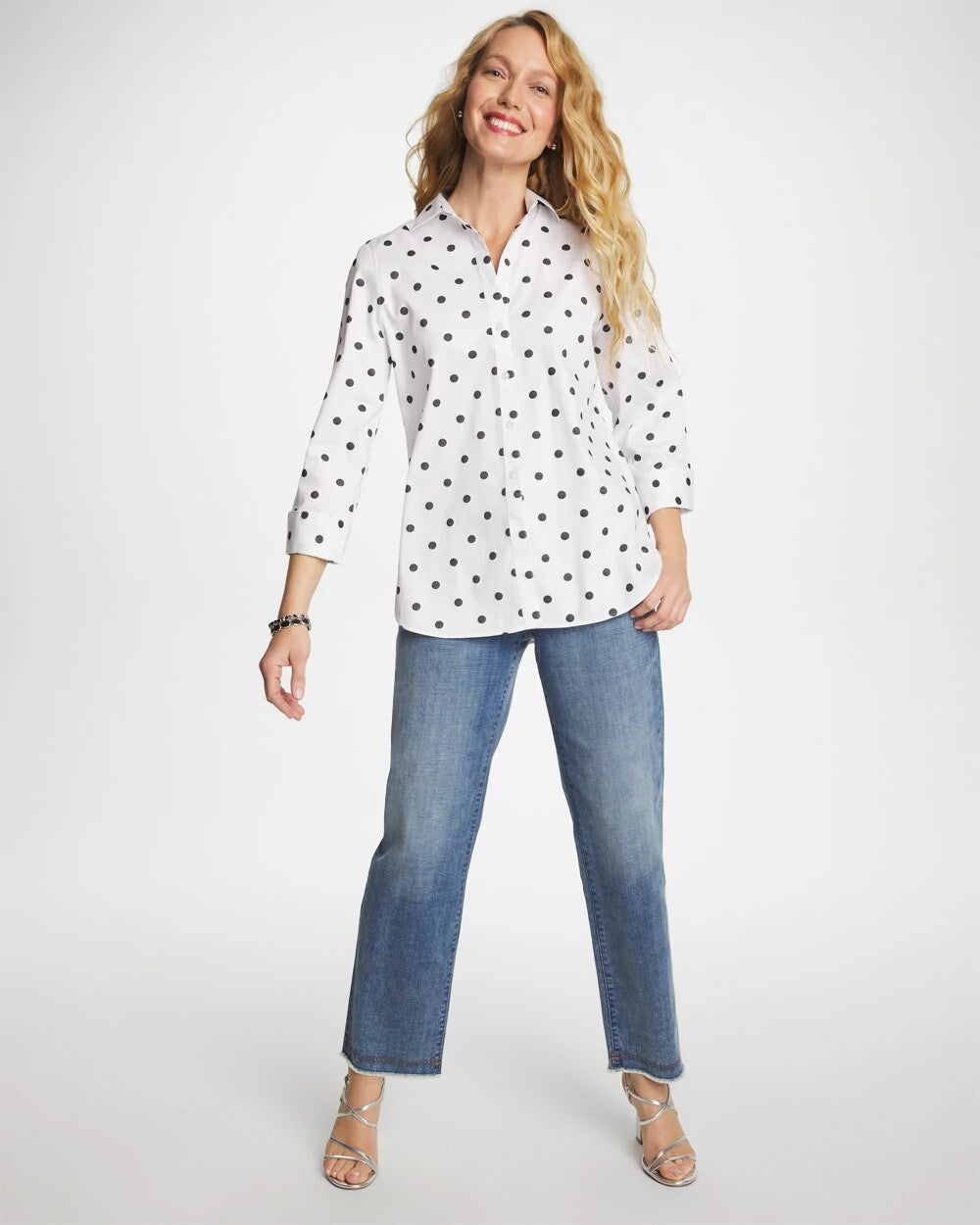 Nara Indigo Girlfriend Straight Ankle Jeans