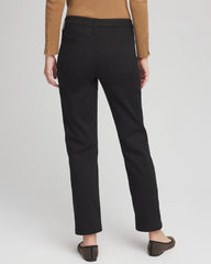 Black Girlfriend Straight Ankle Jeans