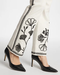 Sea Salt Ginkgo Girlfriend Cropped Flared Jeans