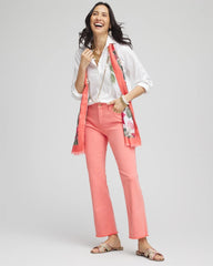 Melon Mambo Girlfriend Fray Hem Kick Flare Jeans
