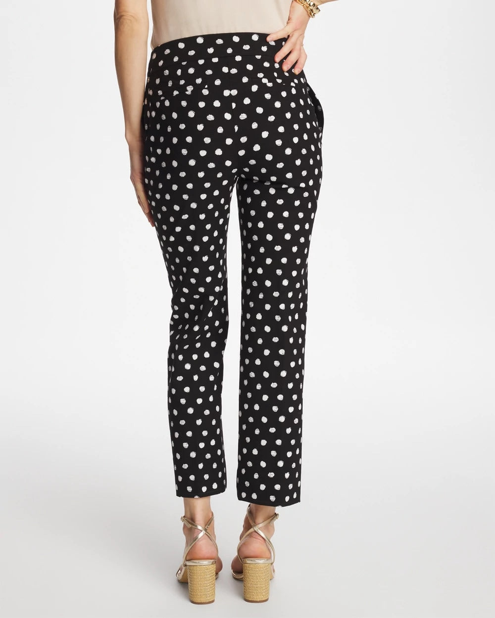 Black Sketch Dot Brigitte™ Straight Crop