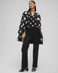 Black Brigitte™ Slim Wide-Leg Pants