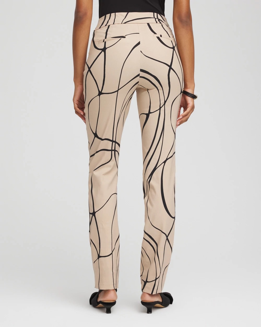 Champagne Fizz Brigitte™ Golden Leaf Slim Full-Length Pants
