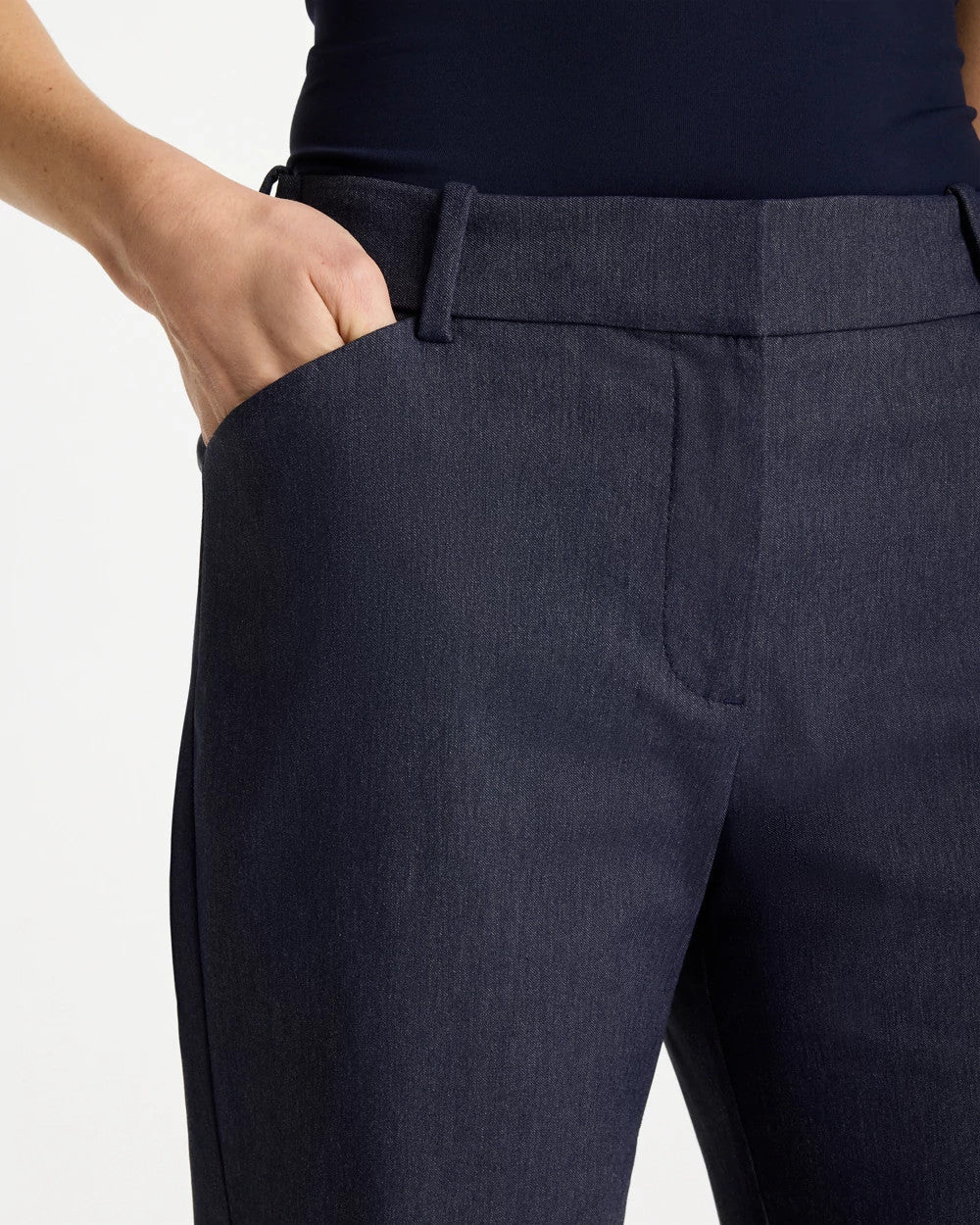 Indigo Emme Fly Front Straight Ankle Pants