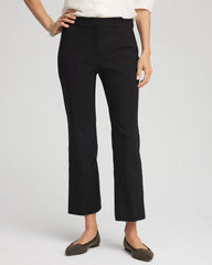 Black Emme Cropped Flared Pants