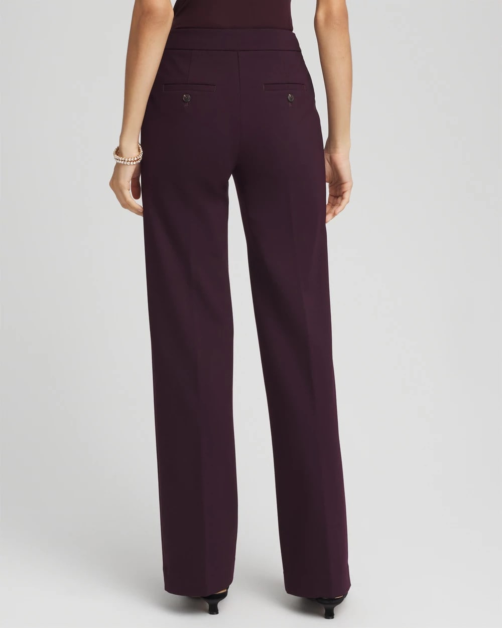 Night Bloom Emme Wide-Leg Trouser Ponte Pants
